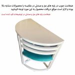 نیم گرد دو نفره سفید - Image 3