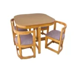 میز و صندلی ناهارخوری چهار نفره گالری والریان مدل M-CH-504