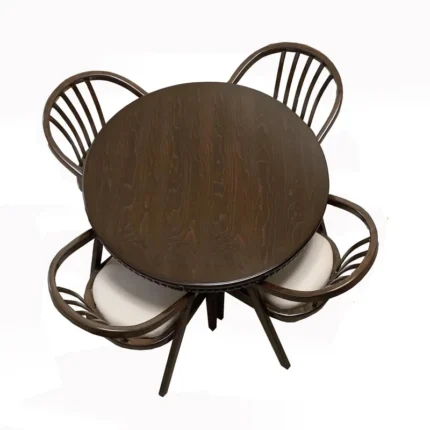 میز و صندلی ناهارخوری 4 نفره مدل سبدی sabad04