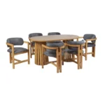 میز و صندلی ناهارخوری شش نفره گالری والریان مدل T-sabady-2106