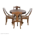 میز و صندلی ناهارخوری 4 نفره مدل گیتاری G004 - Image 2