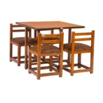 میز و صندلی ناهارخوری چهار نفره گالری والریان مدل M-CH-404