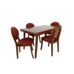 میز و صندلی ناهارخوری 4 نفره مدل lili04 - Image 2