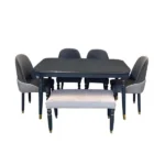 میز و صندلی ناهارخوری شش نفره گالری والریان مدل M-CH-106