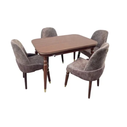 میز و صندلی ناهارخوری 4 نفره مدل لاک پشتی Lk004