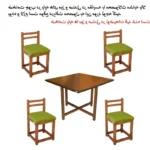 میز و صندلی ناهارخوری چهار نفره گالری والریان مدل M-CH-404 - Image 2