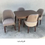 میز و صندلی ناهارخوری 4 نفره مدل لاک پشتی Lk004 - Image 5