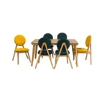 میز و صندلی ناهارخوری شش نفره گالری والریان مدل M-CH-1306 - Image 7