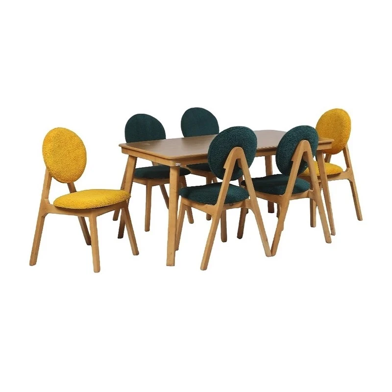 8d3c4c30a3bce99b8fcc81a4f83f8af9e496e52f_1754382288 میز و صندلی ناهارخوری شش نفره گالری والریان مدل M-CH-1306 - Image 1