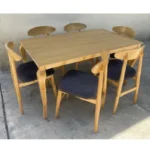 میز و صندلی ناهارخوری شش نفره گالری والریان مدل M-CH-1106 - Image 2