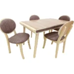 میز و صندلی ناهارخوری 4 نفره مدل lili04 - Image 3