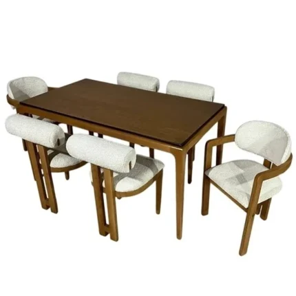 میز و صندلی ناهارخوری شش نفره گالری والریان مدل H1