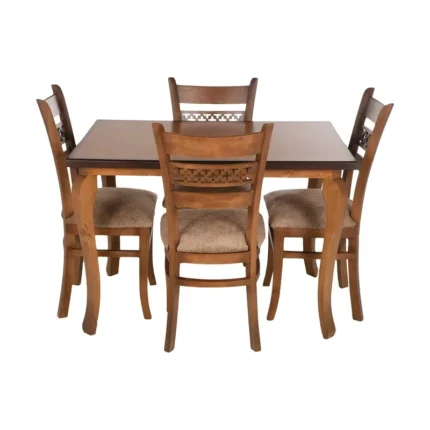 میز و صندلی ناهارخوری 4 نفره مدل ستاره S04