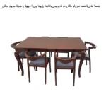 میز و صندلی ناهارخوری شش نفره گالری والریان مدل C-2906 - Image 4