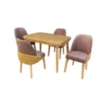 میز و صندلی ناهارخوری چهار نفره گالری والریان مدل M-CH-1404