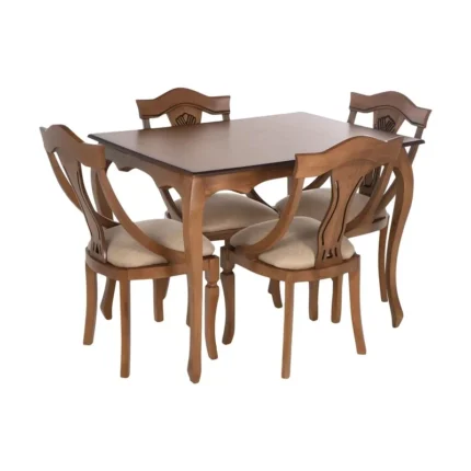 میز و صندلی ناهارخوری 4 نفره مدل گیتاری G04