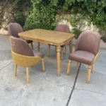میز و صندلی ناهارخوری چهار نفره گالری والریان مدل M-CH-1404 - Image 2